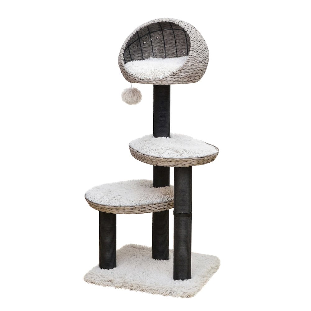 50-in Tundra Cat Tree, Grey