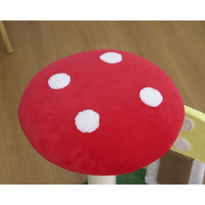 Apartment-Sized Magical Mushroom Cat Perch - 20"H, 2 Level, Medium, Moultrie