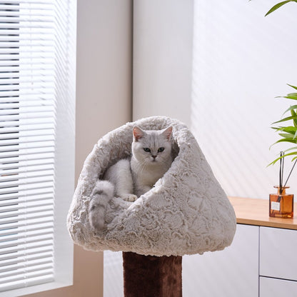 Rose Cradle Cat Bed, White