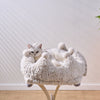 White Crown Cat Bed with Removable, Washable Bed