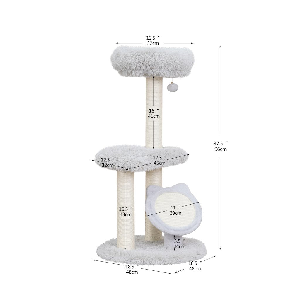 Rockview Cozy 2-Level Scratching Post Cat Tree