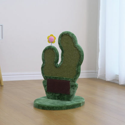 Natural Sisal Cactus-Shaped Cat Scratcher - 18"H, Natural Sisal, Small,