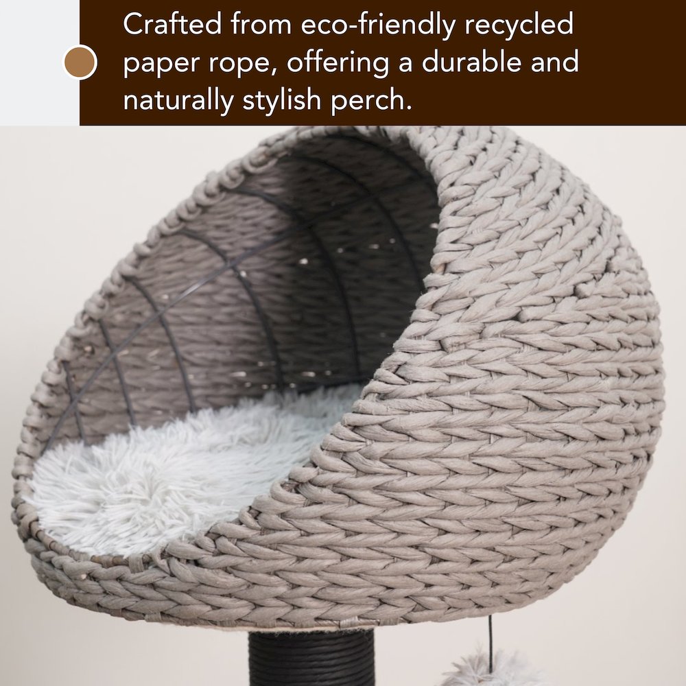 50-in Tundra Cat Tree, Grey