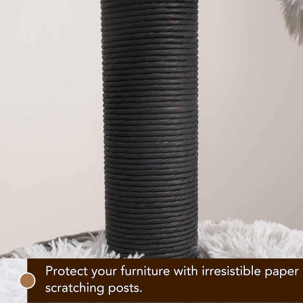 50-in Tundra Cat Tree, Grey