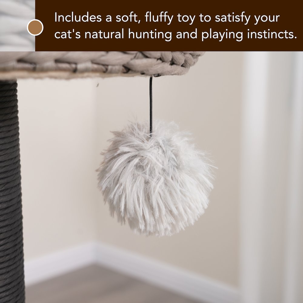 50-in Tundra Cat Tree, Grey