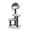 50-in Tundra Cat Tree, Grey