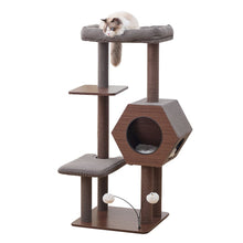Wagon 2.0 5-level cat tower, Brown