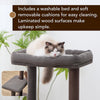 Wagon 2.0 5-level cat tower, Brown