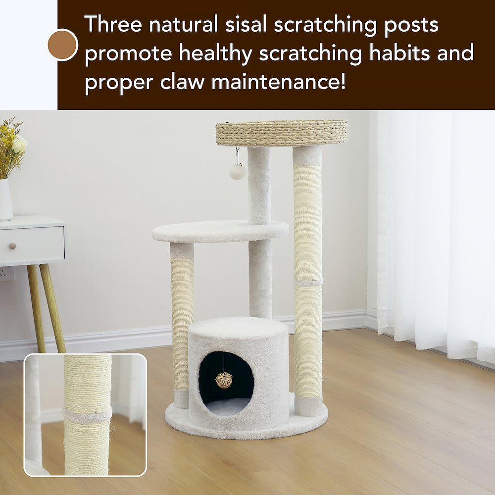 4-Level Cat Tower Winnipeg Medium Sustainable Cat Tree, 36"H