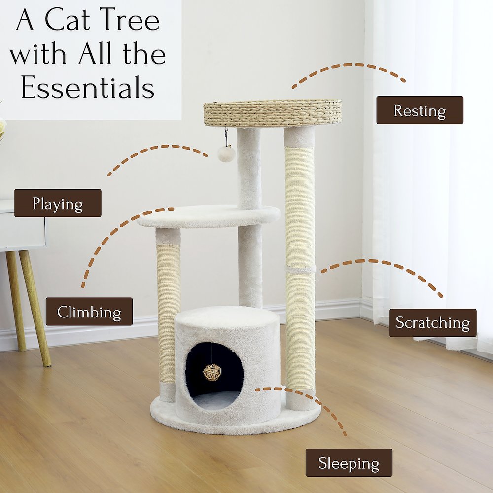 4-Level Cat Tower Winnipeg Medium Sustainable Cat Tree, 36"H