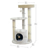 4-Level Cat Tower Winnipeg Medium Sustainable Cat Tree, 36"H
