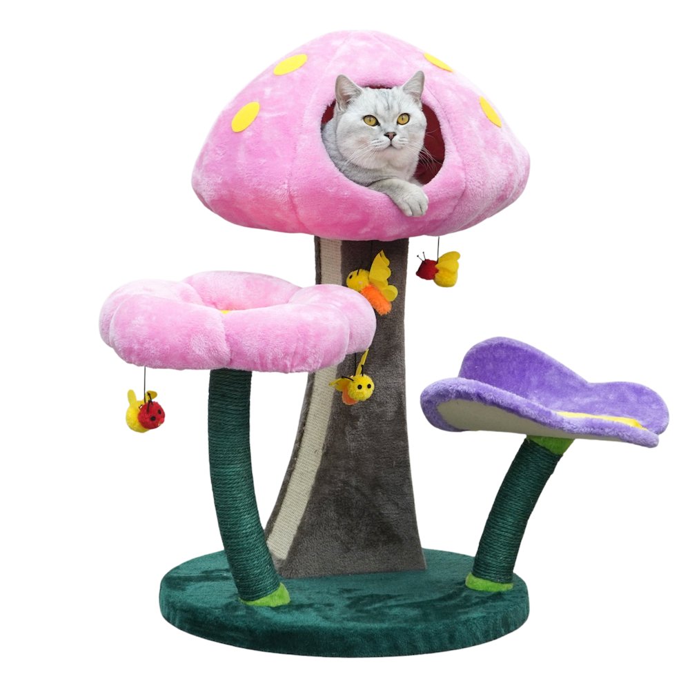 Wonderland 3-Level 31" Cat Tree for Cats & Kittens with Replaceable Parts