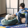 Majestic Pet 52 Inch Micro Velvet Calming Pet Bed Washable 52x35x11 Vintage
