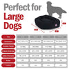 Majestic Pet 40 Inch Bagel Calming Dog Bed Washable 40x29x9 (Inch) Black