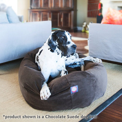 Majestic Pet 40 Inch Suede Calming Dog Bed Washable 40x29x9 (Inch) Gray