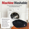 Majestic Pet 40 Inch Bagel Calming Dog Bed Washable 40x29x9 (Inch) Black