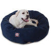 Majestic Pet 40 Inch Micro Velvet Calming Dog Bed Washable 40x29x9 (inch) Navy