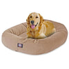 Majestic Pet 40 Inch Suede Calming Dog Bed Washable 40x29x9 (Inch) Stone