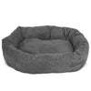 Majestic Pet 40 Inch Suede Calming Dog Bed Washable 40x29x9 (Inch) Gray