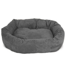 Majestic Pet 40 Inch Suede Calming Dog Bed Washable 40x29x9 (Inch) Gray