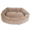 Majestic Pet 40 Inch Suede Calming Dog Bed Washable 40x29x9 (Inch) Stone