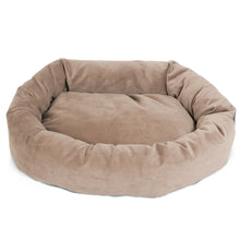 Majestic Pet 40 Inch Suede Calming Dog Bed Washable 40x29x9 (Inch) Stone