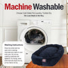 Majestic Pet 40 Inch Micro Velvet Calming Dog Bed Washable 40x29x9 (inch) Navy