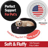 Majestic Pet 40 Inch Bagel Calming Dog Bed Washable 40x29x9 (Inch) Black