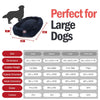Majestic Pet 40 Inch Micro Velvet Calming Dog Bed Washable 40x29x9 (inch) Navy