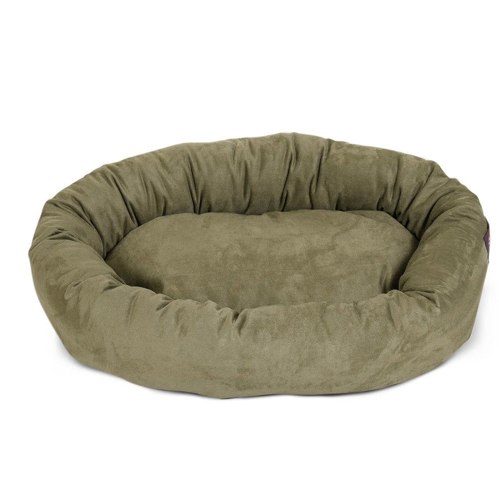 Majestic Pet 40 Inch Suede Calming Dog Bed Washable 40x29x9 (Inch) Sage
