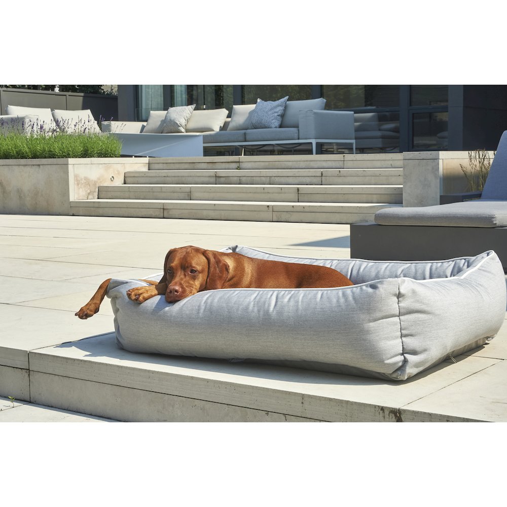 Outdoor Urban Lounger Bed For Dogs in Seafoam Fabric Finish Size - LRG