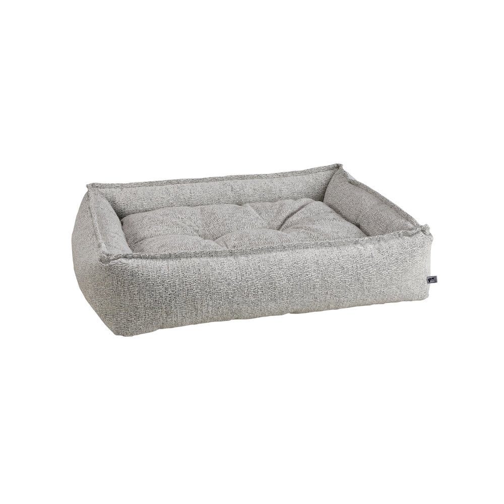 Sterling Lounge Bed For Dogs in Stone Grey Fabric Finish Size - MED