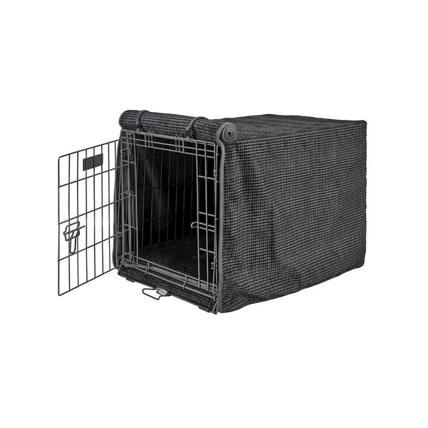 Crate Cover Bed For Dogs in Iron Mountain Fabric Finish Size - LRG