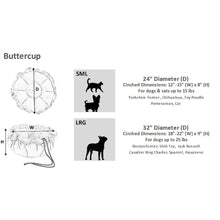 Buttercup Bed For Dogs in Fluffernutter Fabric Finish Size - SML (24")
