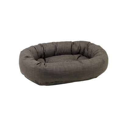 Donut Bed For Dogs in Shale Fabric Finish Size - LRG