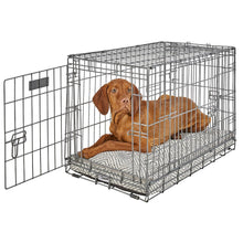 Luxury Crate Mattress For Dogs in Herringbone  Fabric Finish Size - LRG