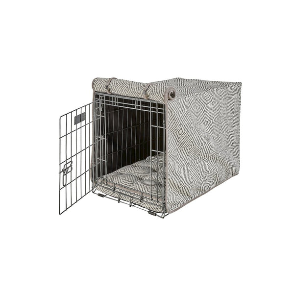 Crate Cover Bed For Dogs in Diamondback Fabric Finish Size - LRG