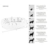 Donut Bed For Dogs in Shibori Fabric Finish Size - XXL