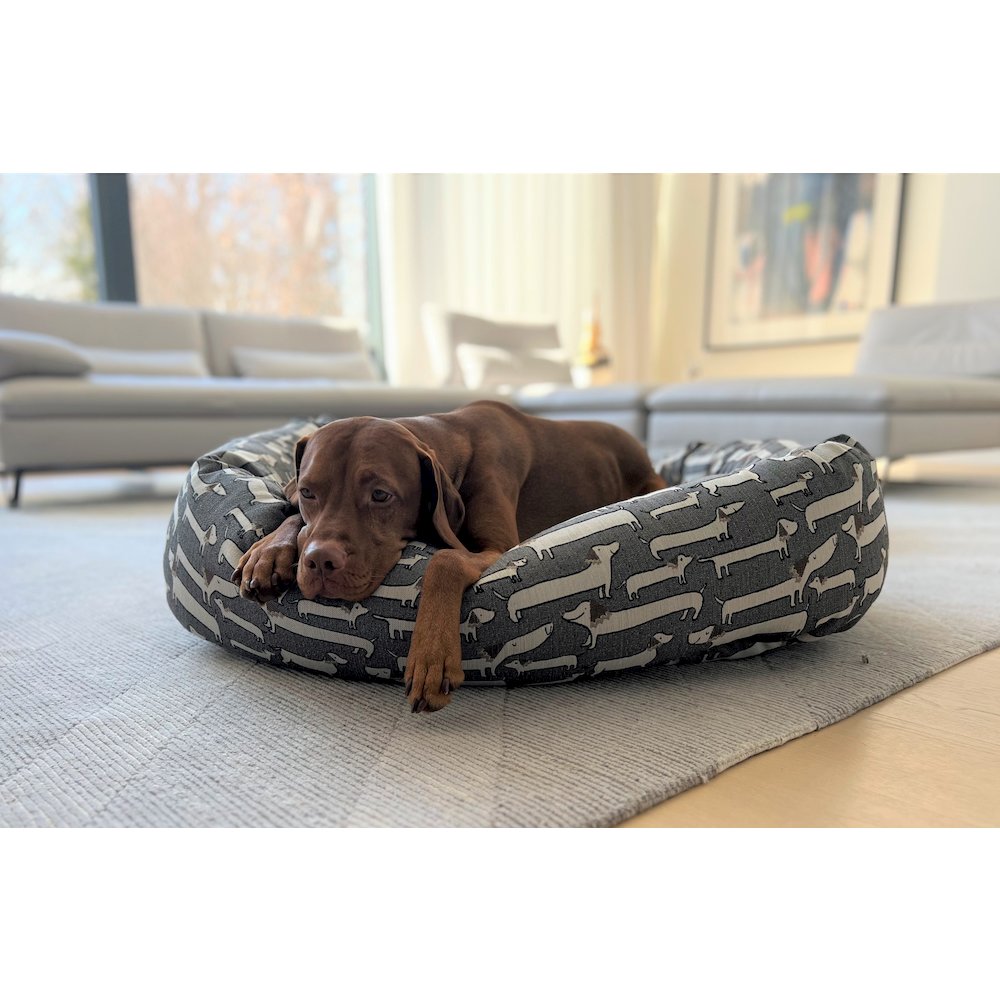 Donut Bed For Dogs in Mayan Fabric Finish Size - XS