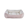 Scoop Bed For Dogs in Blush Fabric Finish Size - MED