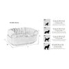 Double DonutBed For Dogs in Wrangler Fabric Finish Size - LRG
