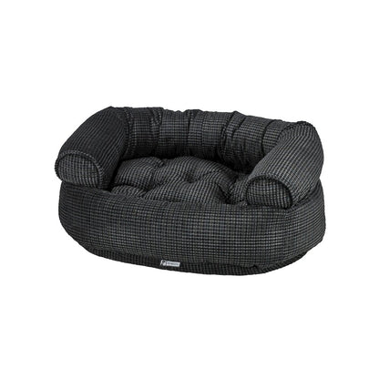 Double DonutBed For Dogs in Iron Mountain Fabric Finish Size - LRG