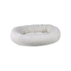 Donut Bed For Dogs in Ivory Sheepskin Fabric Finish Size - XS