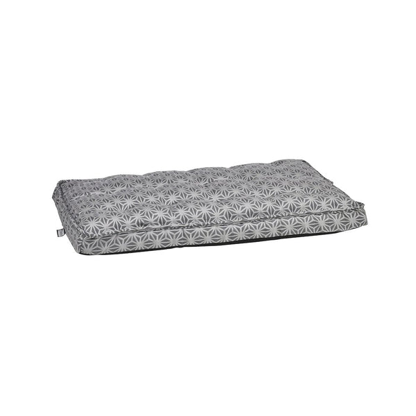 Luxury Crate Mattress For Dogs in Mercury Fabric Finish Size - MED
