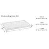 Moderno & Fresco Crate Mat For Dogs in Allumina Fabric Finish Size - XL