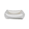 Oslo Ortho Bed For Dogs in Winter White Fabric Finish Size - LRG