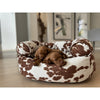 Double DonutBed For Dogs in River Fabric Finish Size - LRG