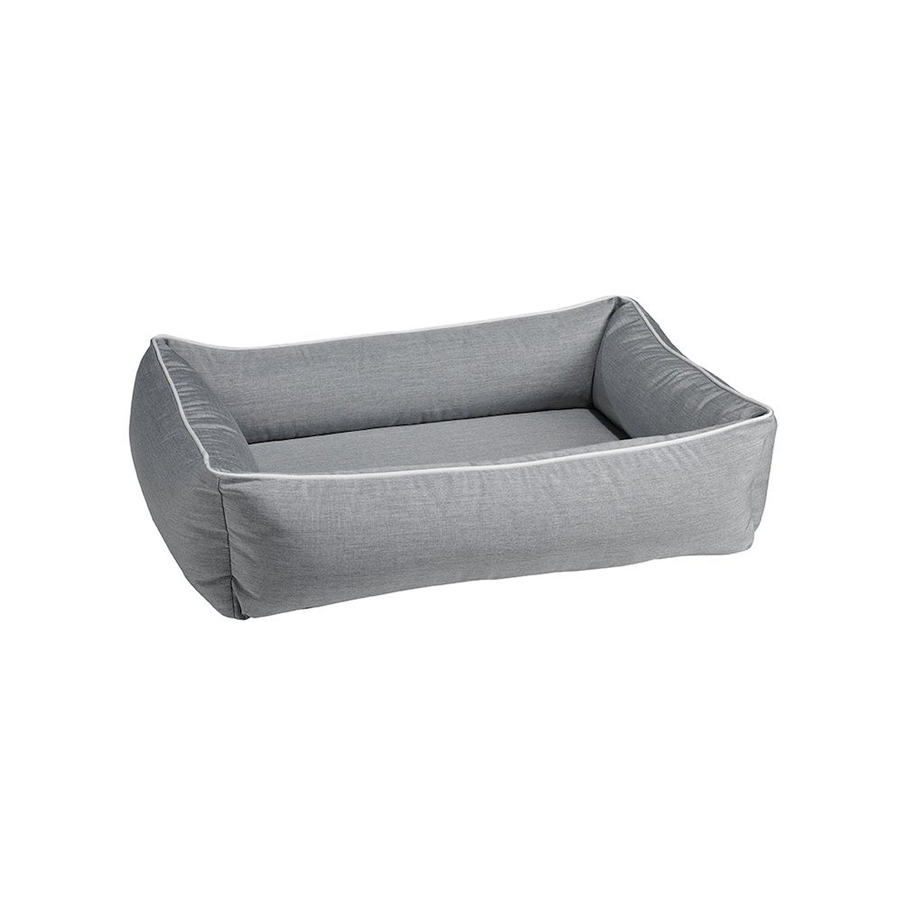 Outdoor Urban Lounger Bed For Dogs in Heather Grey Fabric Finish Size - LRG
