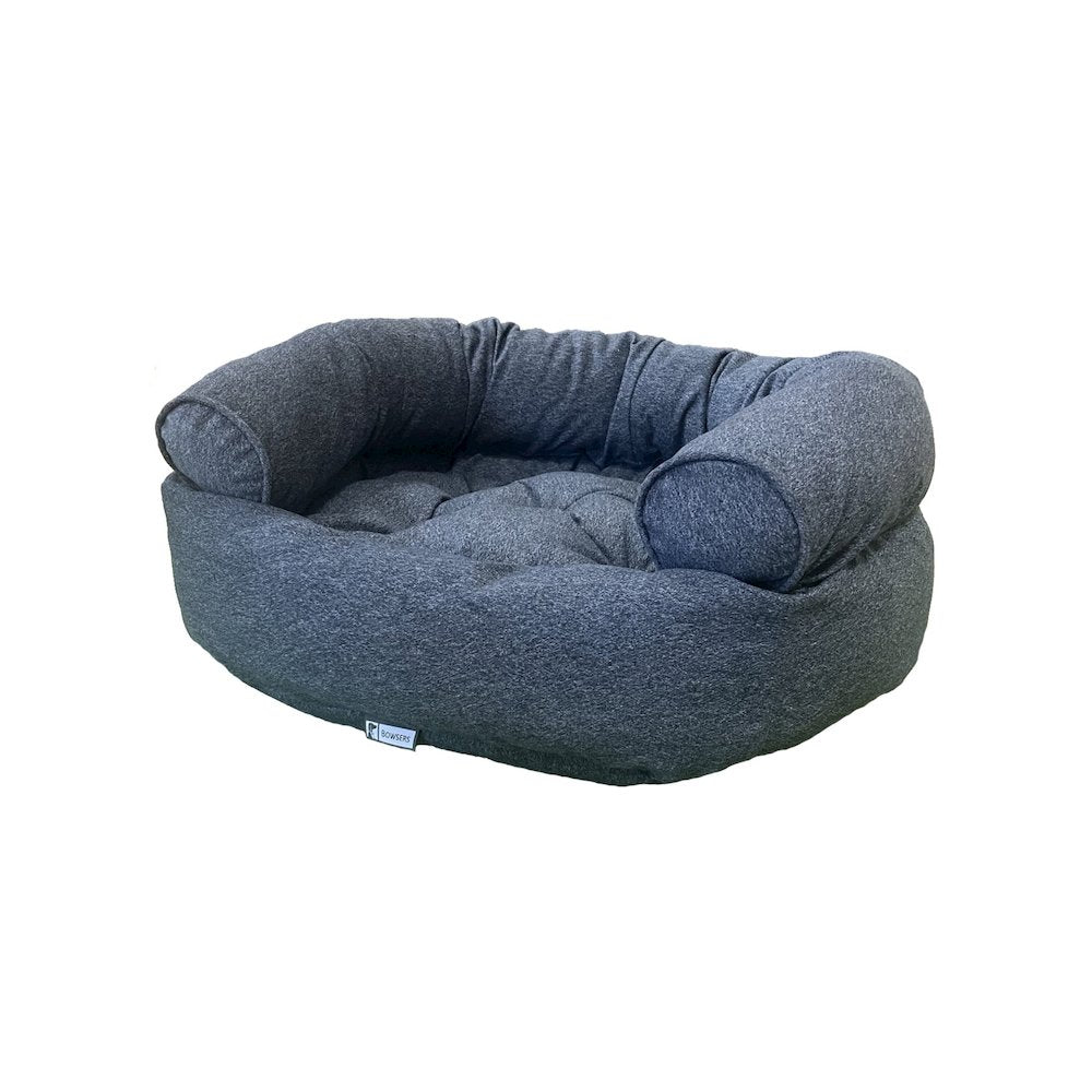 Double DonutBed For Dogs in River Fabric Finish Size - MED