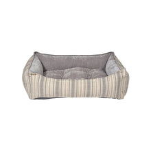 Scoop Bed For Dogs in Harper Stripe Fabric Finish Size - MED